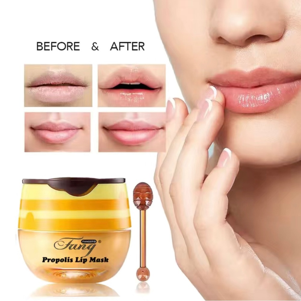All-Day Moisture Propolis Lip Balm in Honey Pot Hydrating Long Lasting Smooth - Picture 3 of 4
